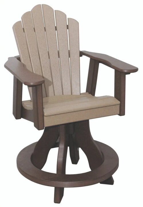 Polywood Snuggle-Back Swivel Counter Chair