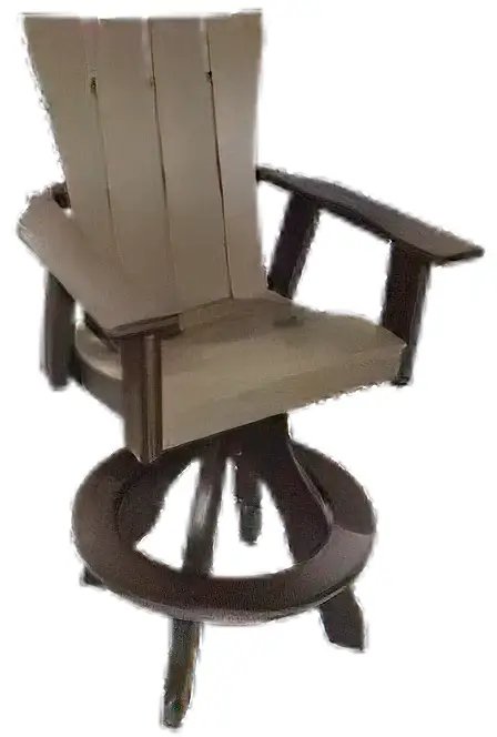 Polywood Craftsman Swivel Bar Chair